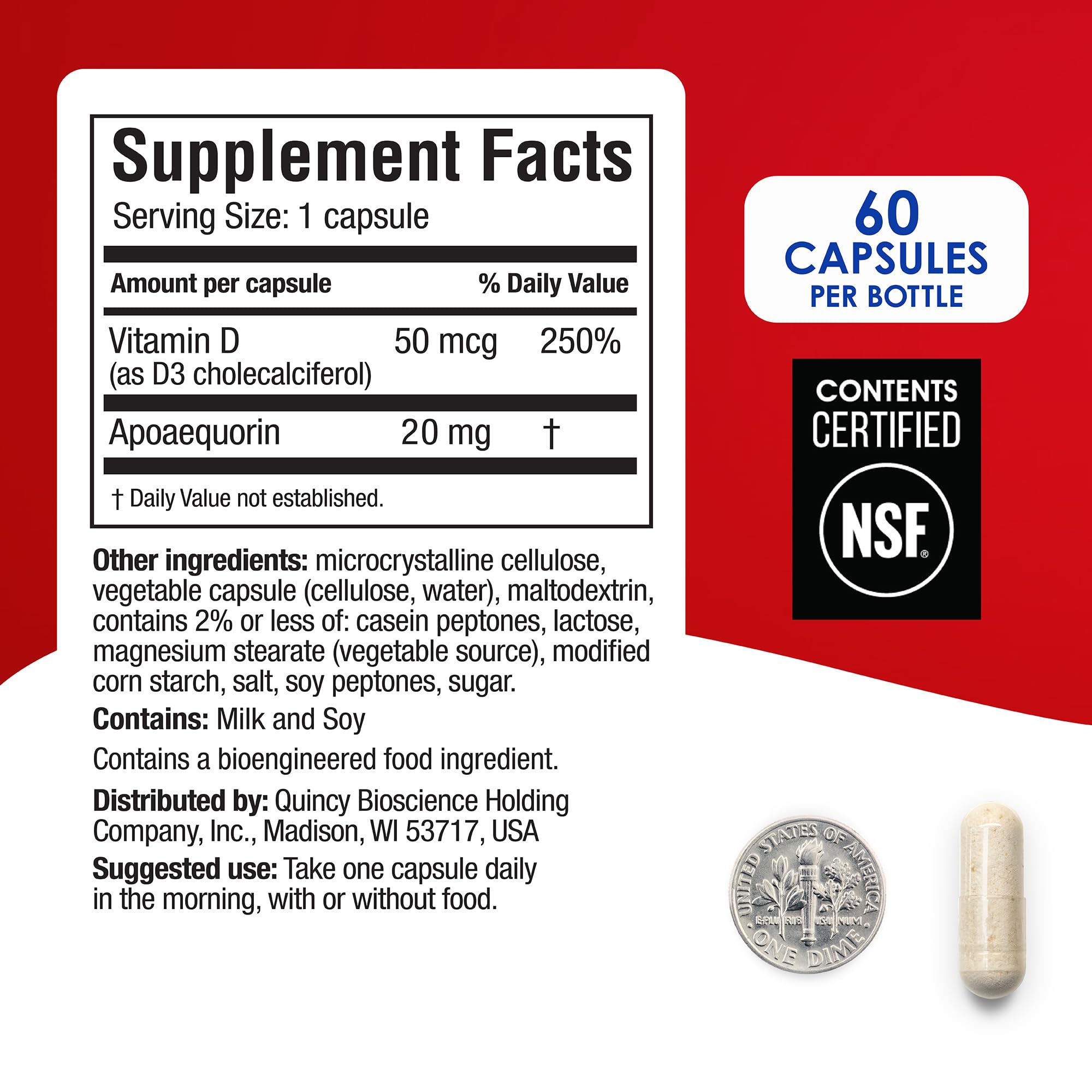 Prevagen Extra Strength Apoaequorin ingredient spotlight for brain-focused support.