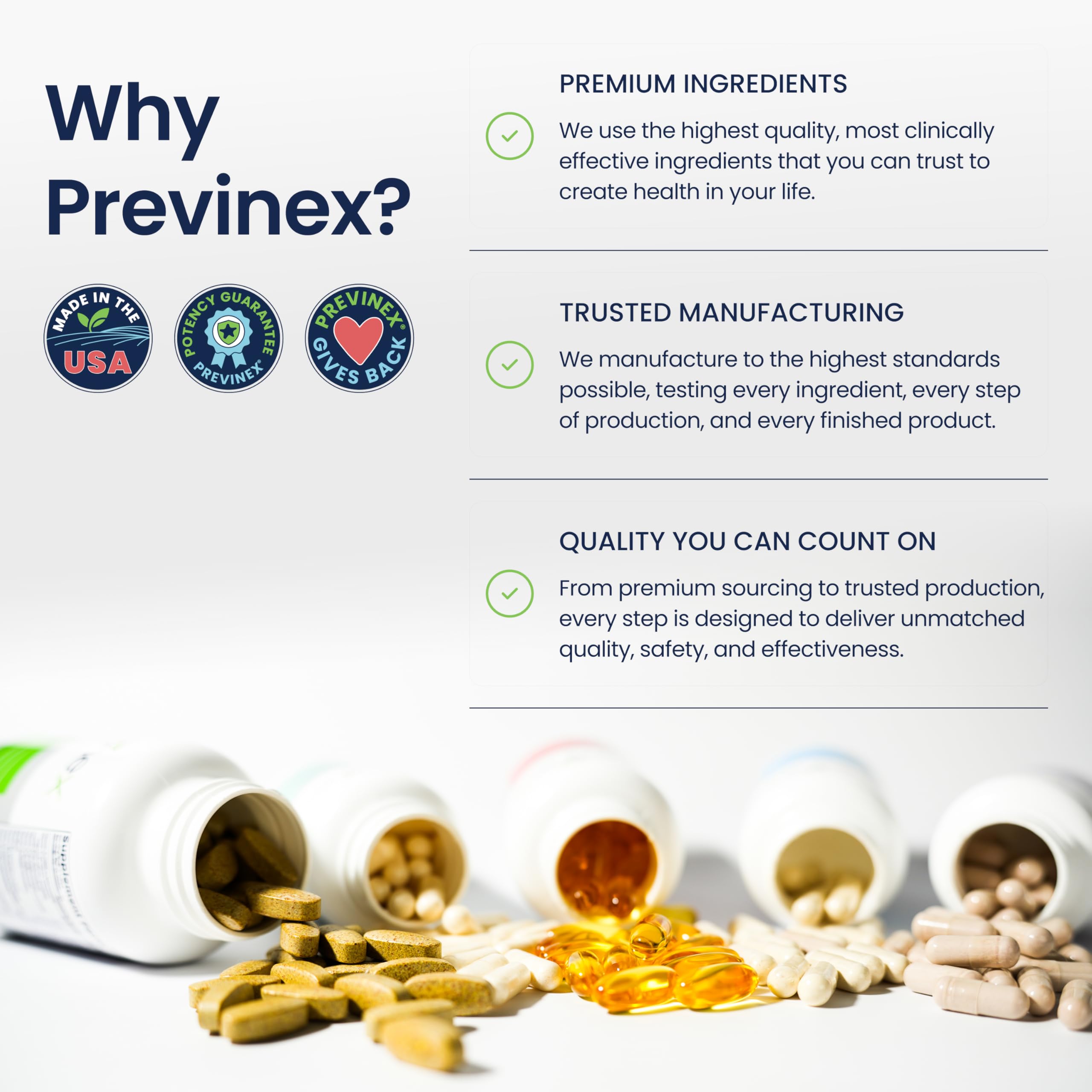 Previnex Gut & Green Superfoods close-up label highlighting organic greens blend.