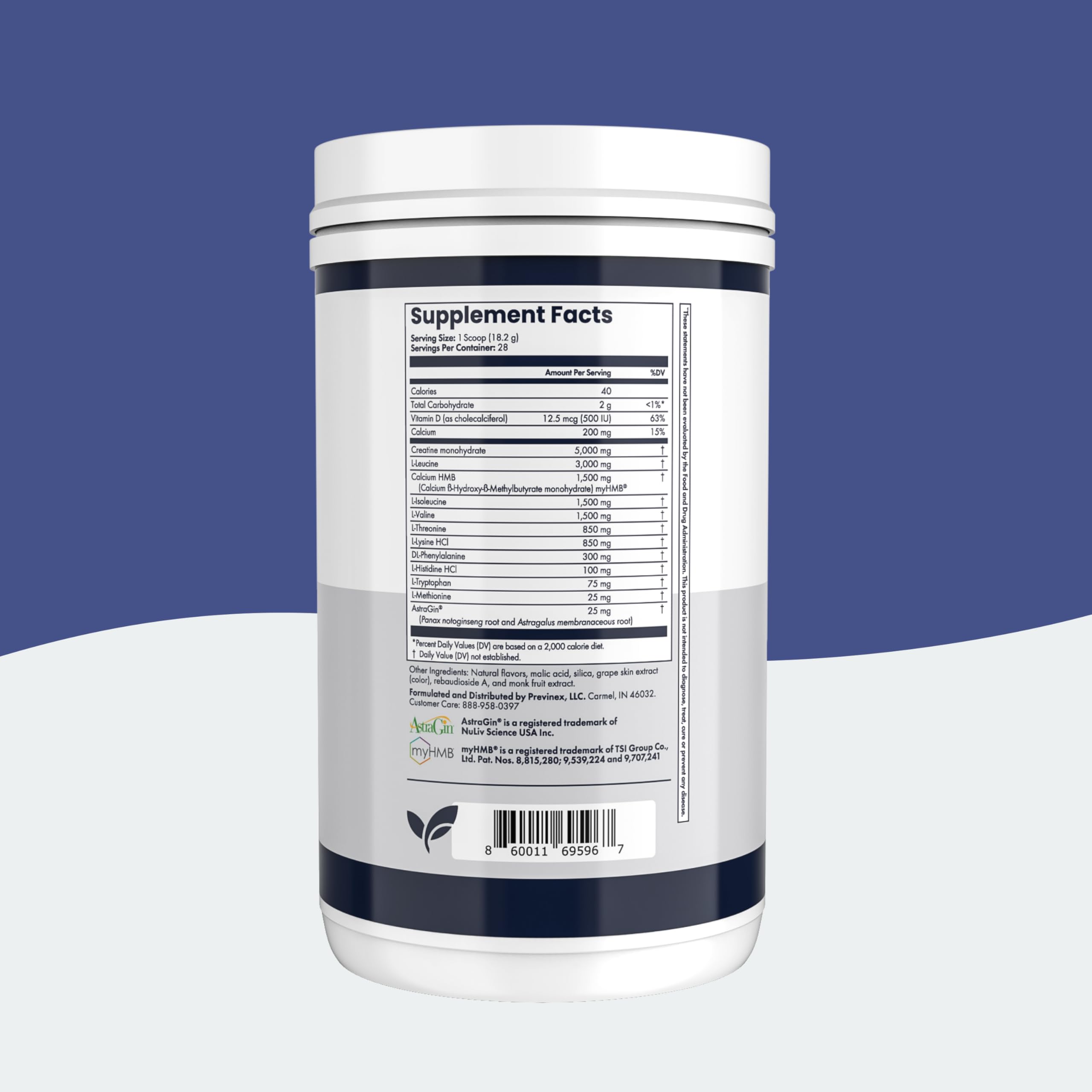 Previnex Muscle Health Plus shake in glass illustrating an easy post-workout ritual