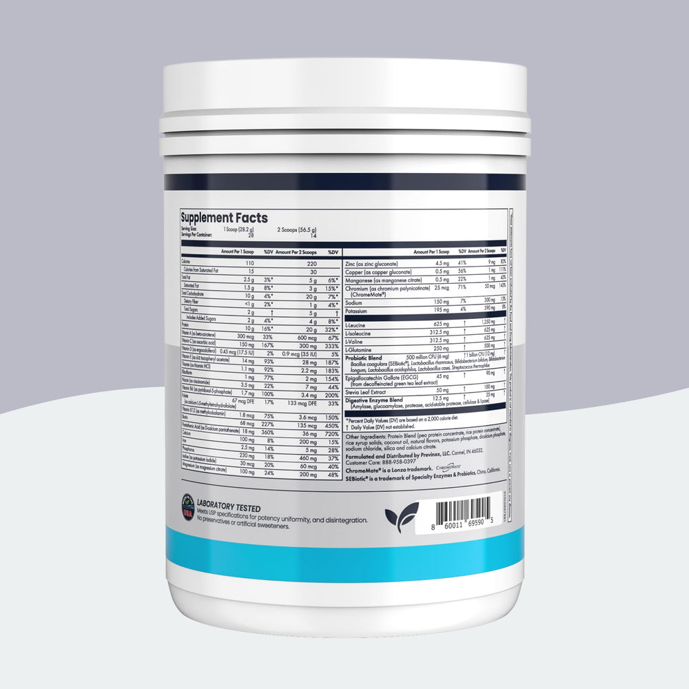 Previnex Nourify Plus protein powder bag with vanilla flavor for smooth, convenient shakes.