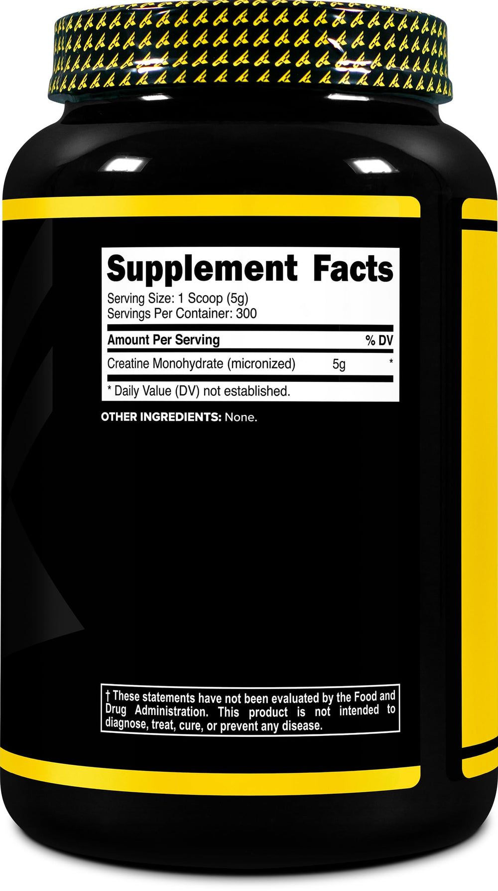 Primaforce Creatine Monohydrate bottle label highlighting gluten-free and non-GMO features.