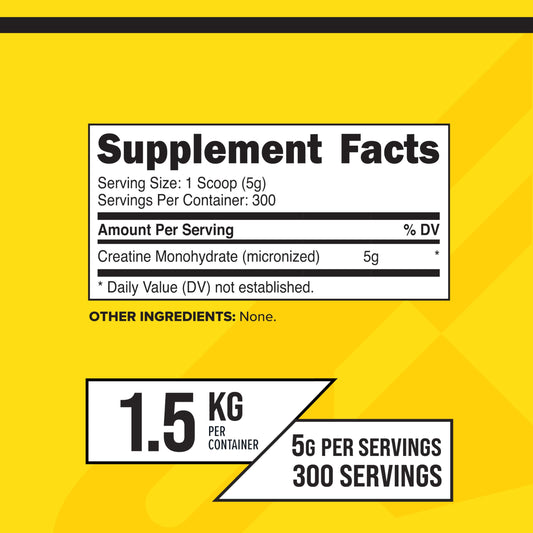 Primaforce Creatine Monohydrate powder scoop ready for precise dosing.