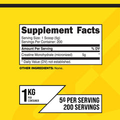 Primaforce Creatine Monohydrate serving scoop image for easy 5 g portions