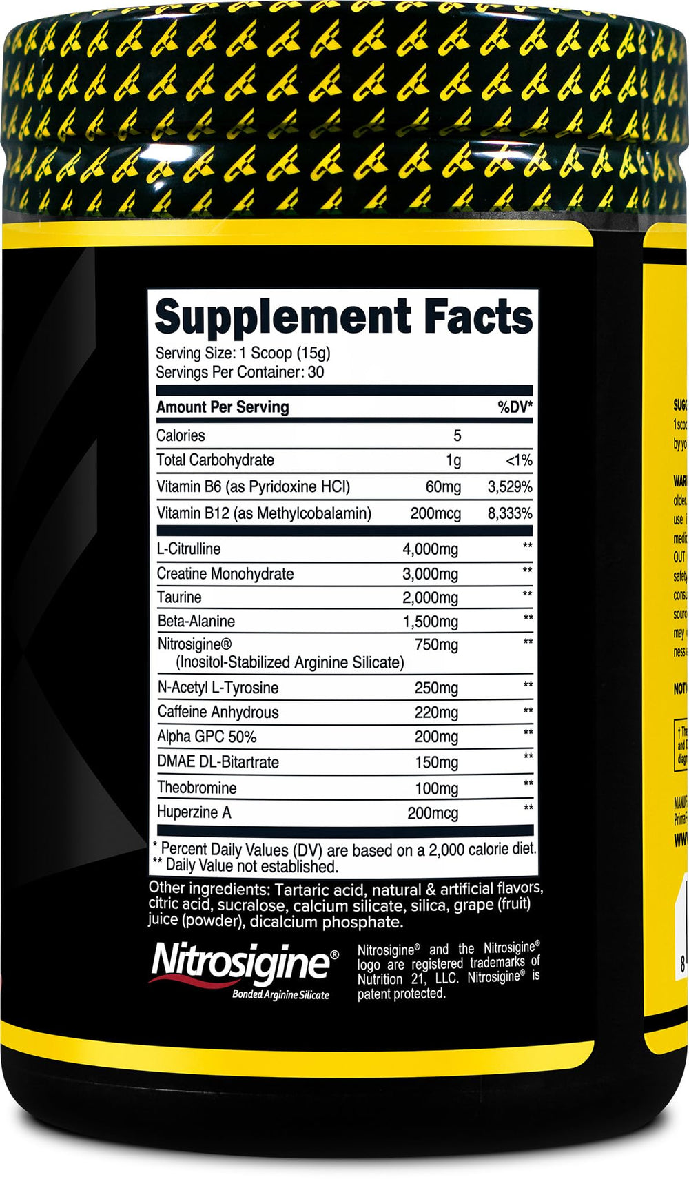 Primaforce grape prepared drink illustrates quick hydration before exercise