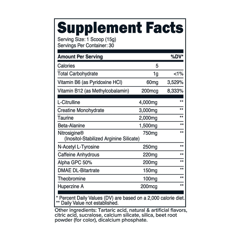 Primaforce pre-workout Watermelon Candy container shows labeling for informed use.