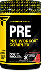 Primaforce pre-workout Watermelon Candy scoop energizing your training.
