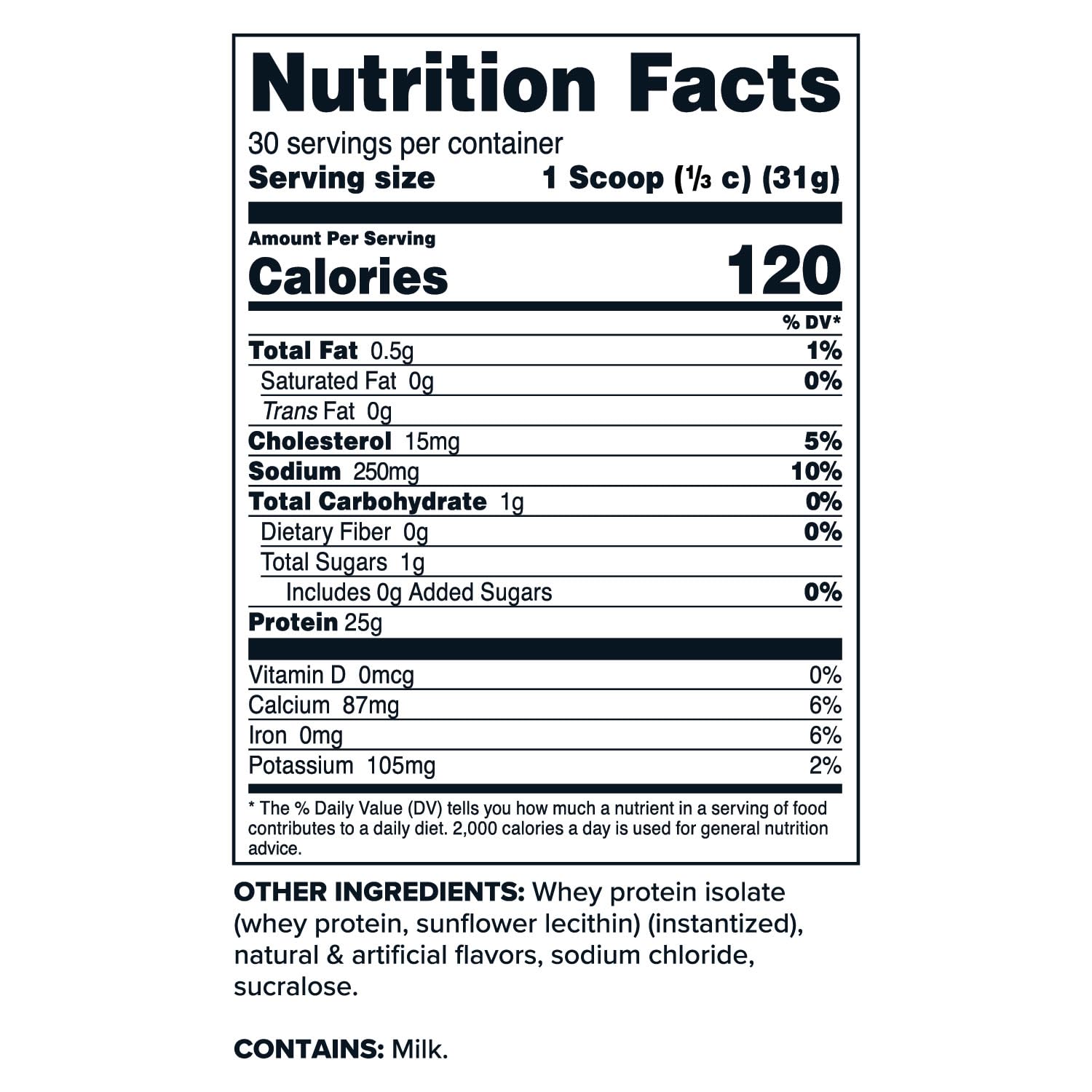Primaforce Whey Protein Isolate Vanilla 2lb serving scoop for easy portion control.