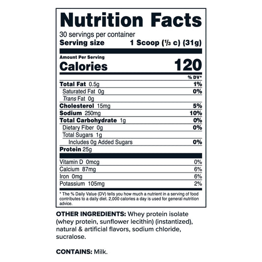 Primaforce Whey Protein Isolate Vanilla 2lb serving scoop for easy portion control.