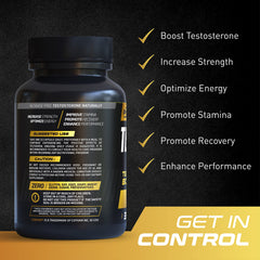Close-up of PrimeGENIX Testodren capsules on a clean surface for lean muscle support