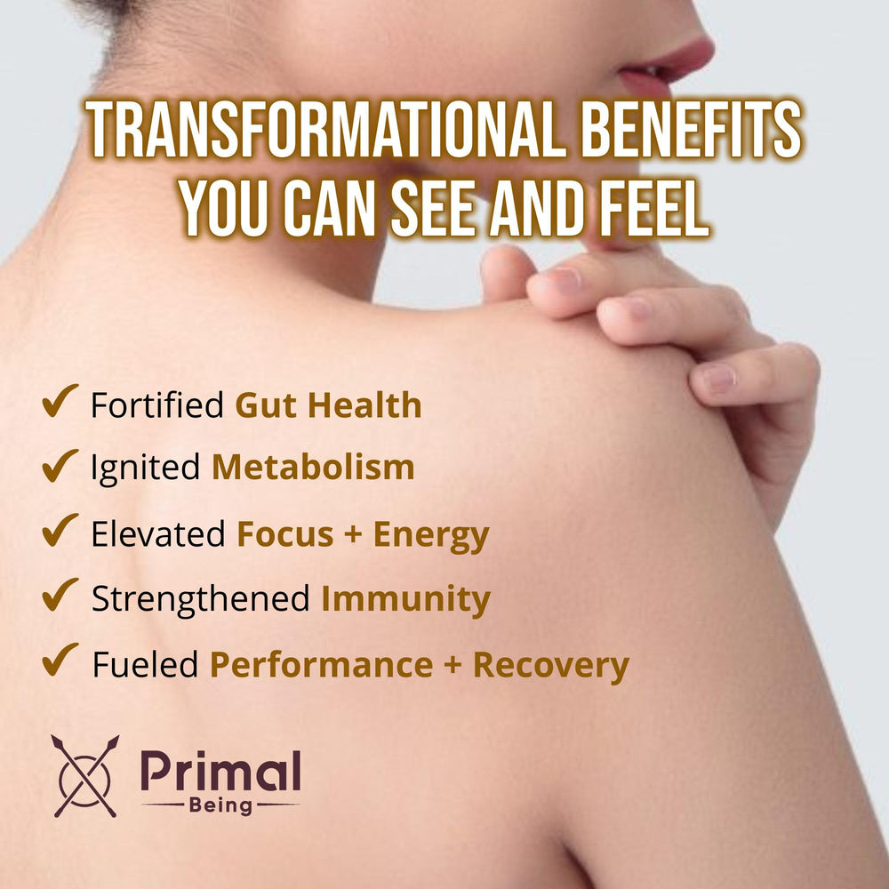 Primal Being colostrum powder certifications reflect GMP Halal Kosher quality.