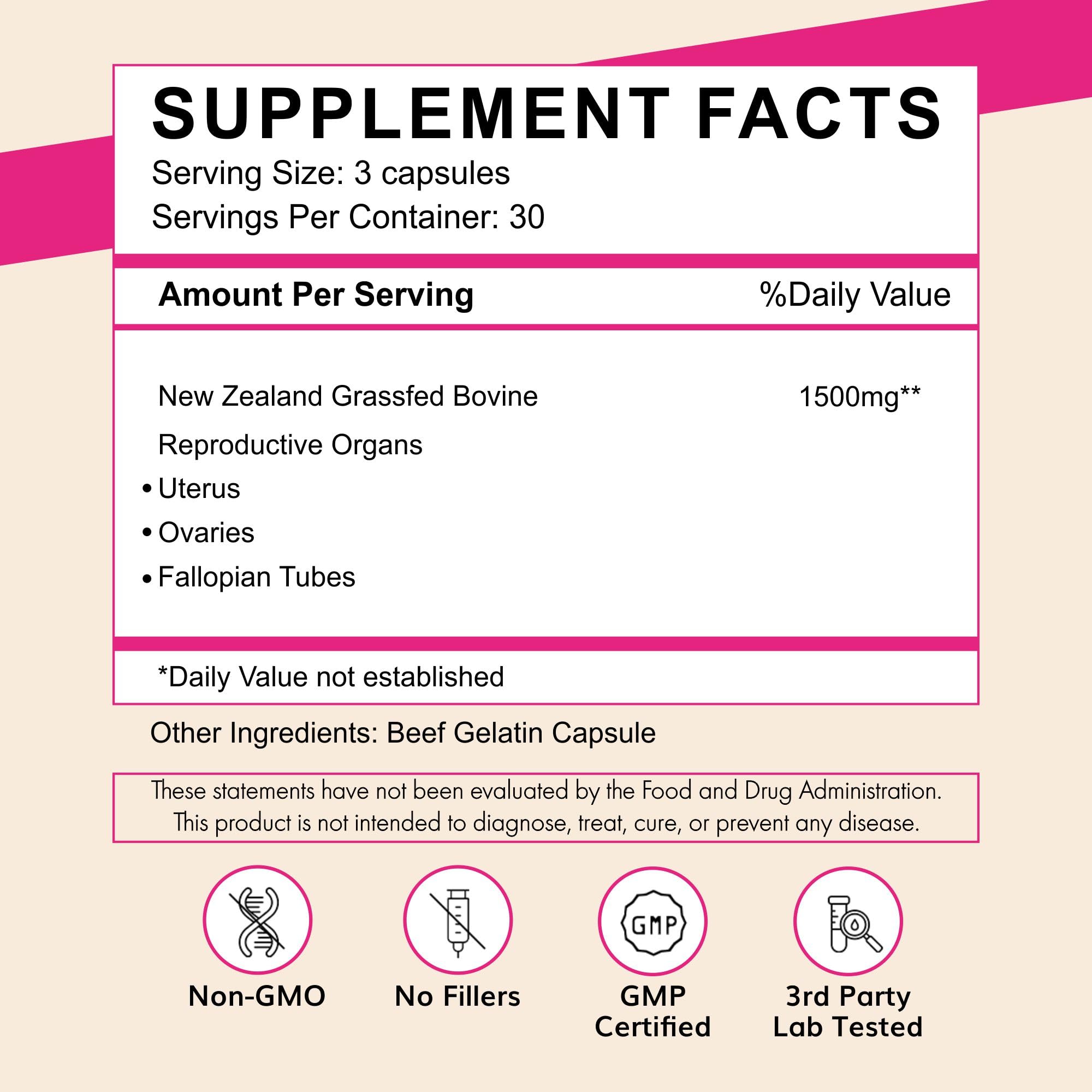 Close-up of Primal Being Female Vitality capsules for easy daily use