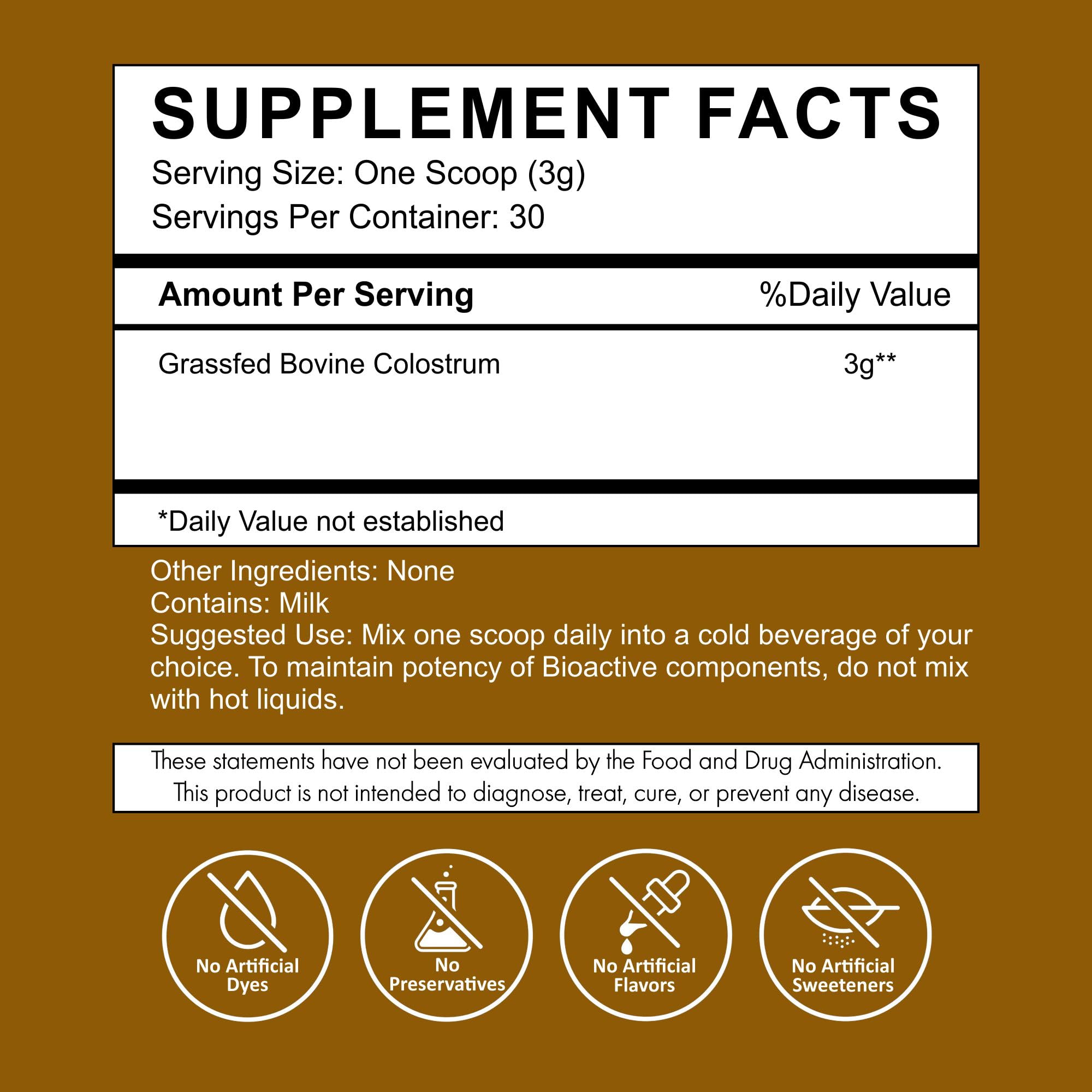 Primal Being colostrum powder serving spoon for daily recovery.