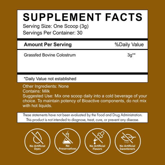Primal Being colostrum powder serving spoon for daily recovery.
