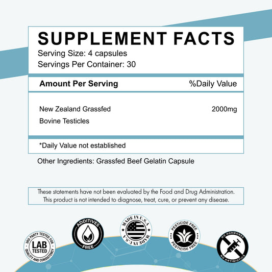 Primal Being label shows nutrition details for informed supplement choices.