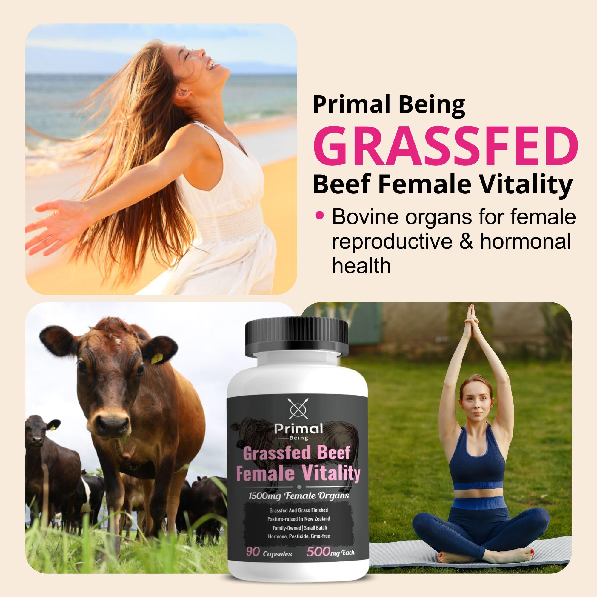 New Zealand origin label highlights clean sourcing for Primal Being vitality
