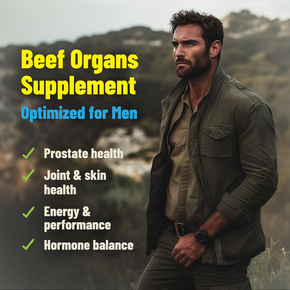 PRIMAL FURY prostate organ capsules aimed at supporting men's health.