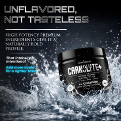 PRIMAL GENETICS Carnolyte+ transparent formula highlights mineral sources and clean taste.