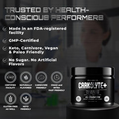 PRIMAL GENETICS Carnolyte+ tub for easy scooping and daily use.