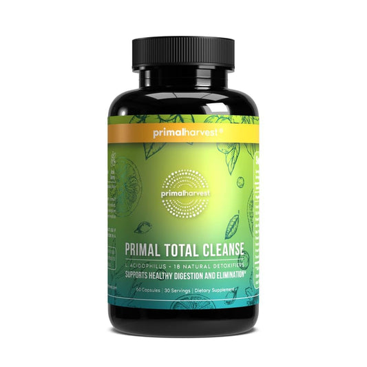 Primal Harvest Full Body Detox bottle front — convenient daily detox support.