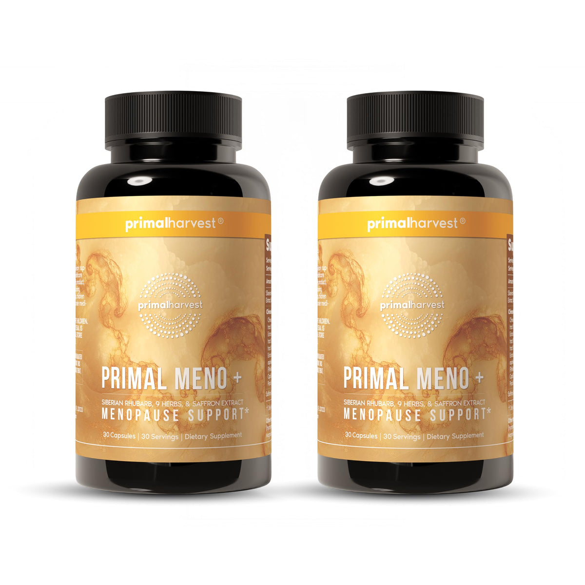 Primal Harvest Meno+ bottle pour for easy daily use and comfort.