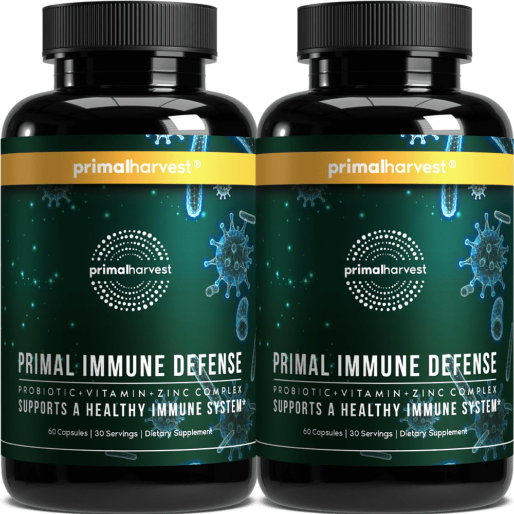 Primal Harvest Primal Immune Defense bottle front for daily immune support