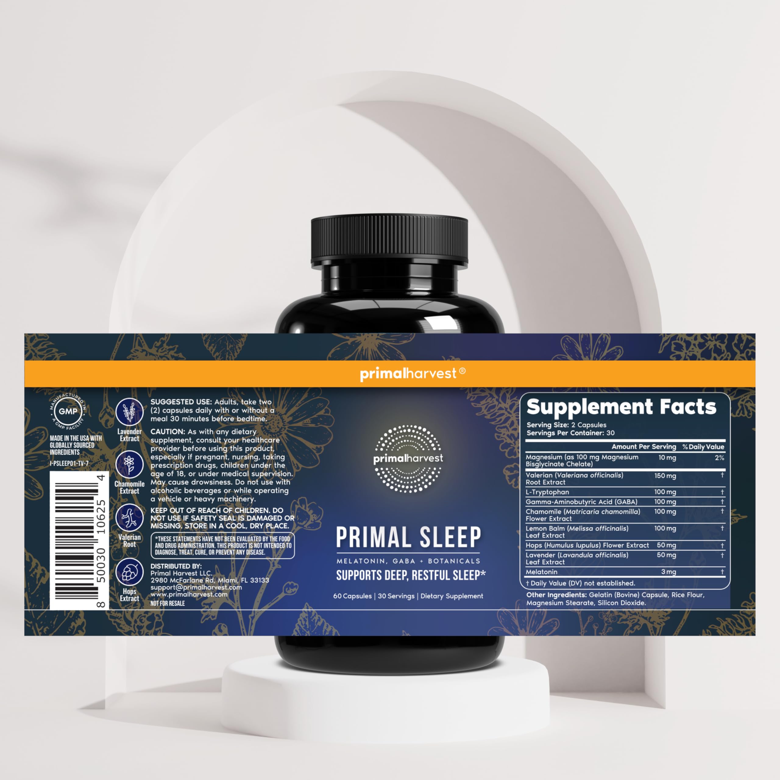 Travel-friendly Primal Sleep 2-pack box designed for nights away.