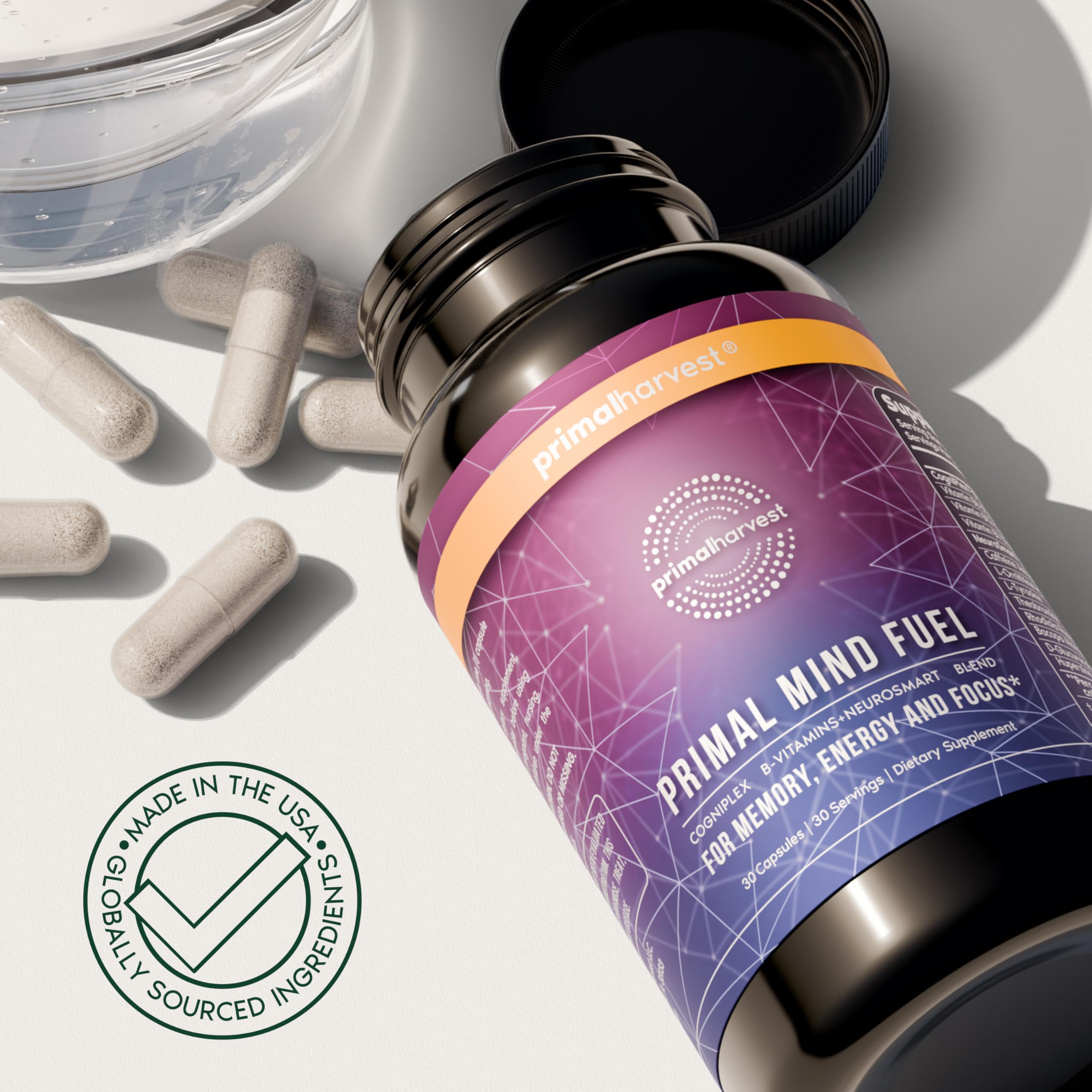 Primal Harvest third-party testing seal signifying quality assurance.