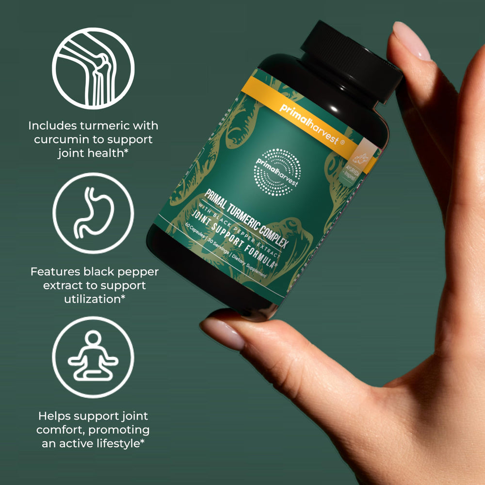 Primal Harvest Turmeric Complex 2-pack packaging for ongoing use.