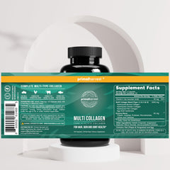 Primal Harvest Vitamin C enriched collagen formula supports skin vitality.