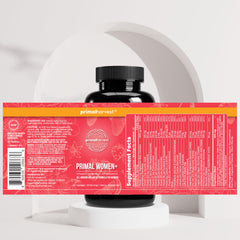 Primal Harvest immune-support ingredients image features Vitamin C, D, and zinc