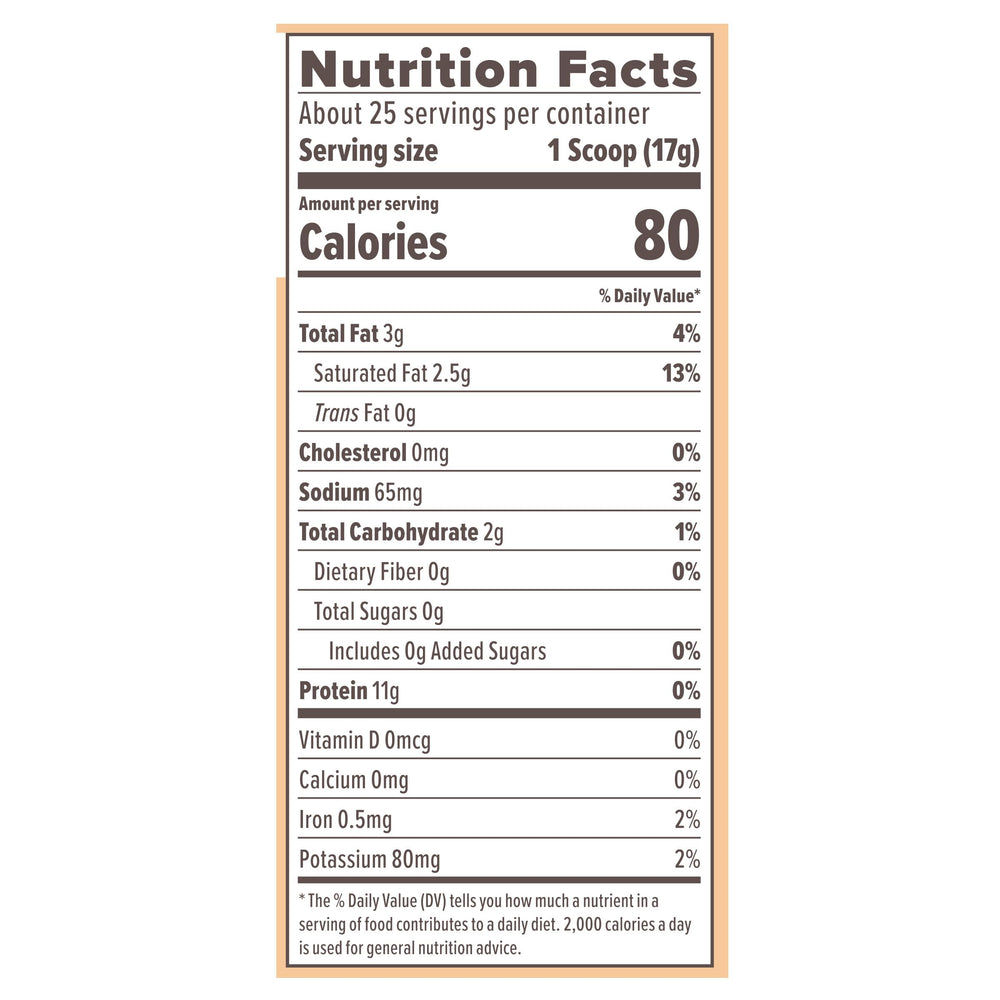 Primal Kitchen Collagen Fuel ingredients label highlights a dairy-free formula.