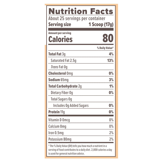 Primal Kitchen Collagen Fuel ingredients label highlights a dairy-free formula.