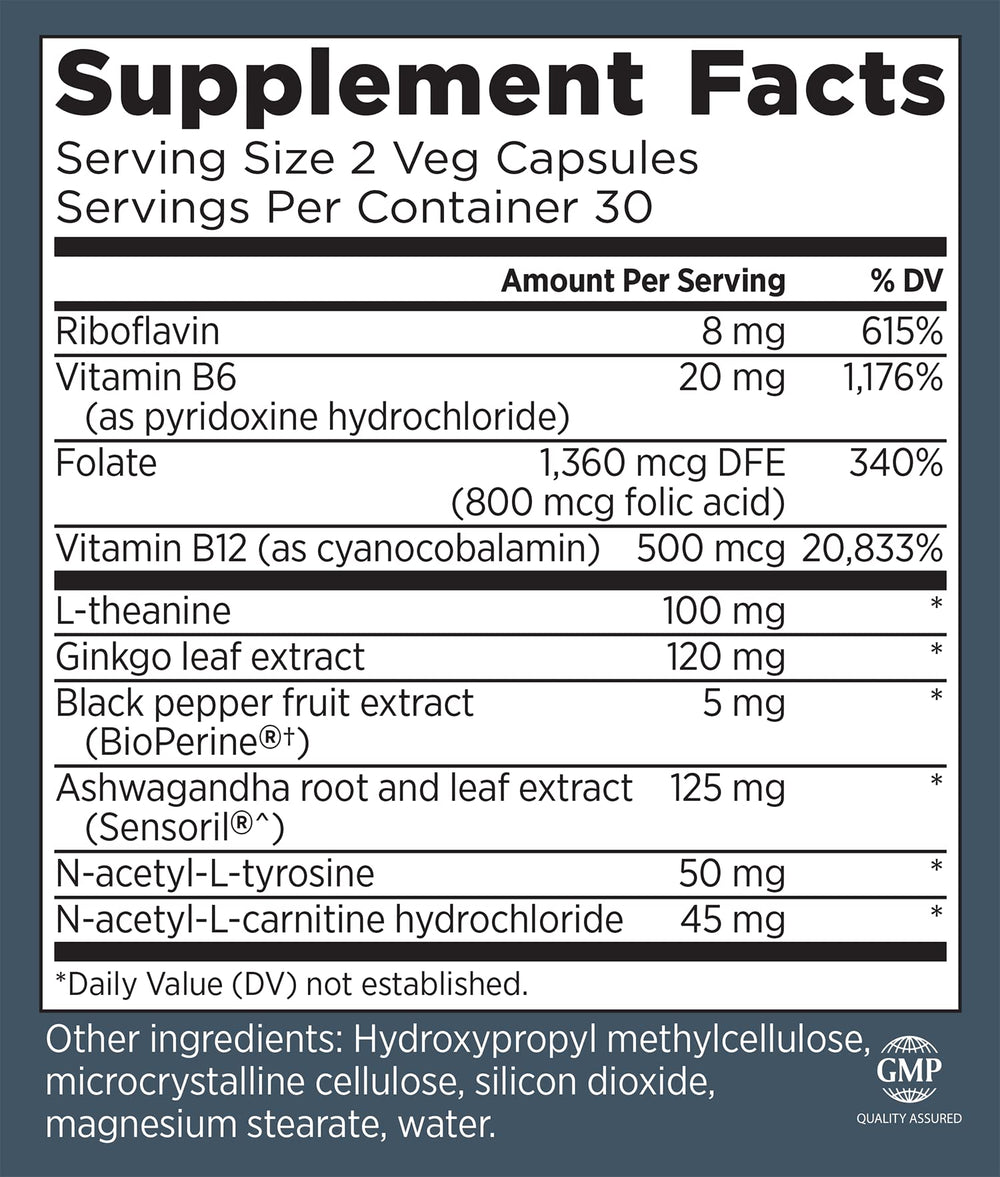 CogniForce capsules close-up highlighting memory support and mental clarity.