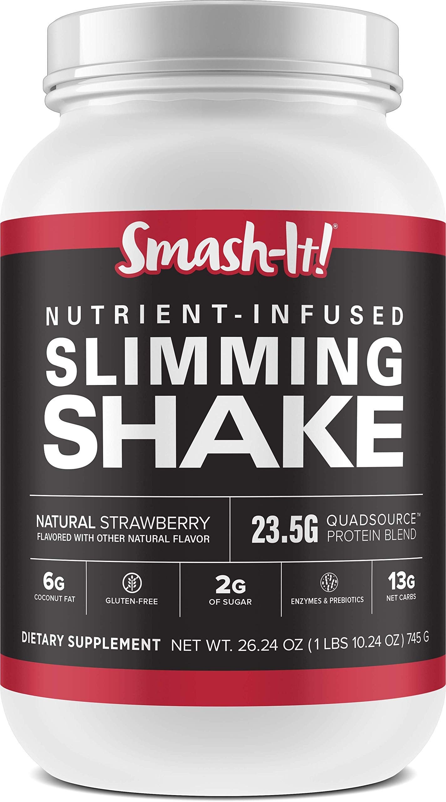 Primal Labs Smash-It bottle front for gluten-free protein support on keto diets.
