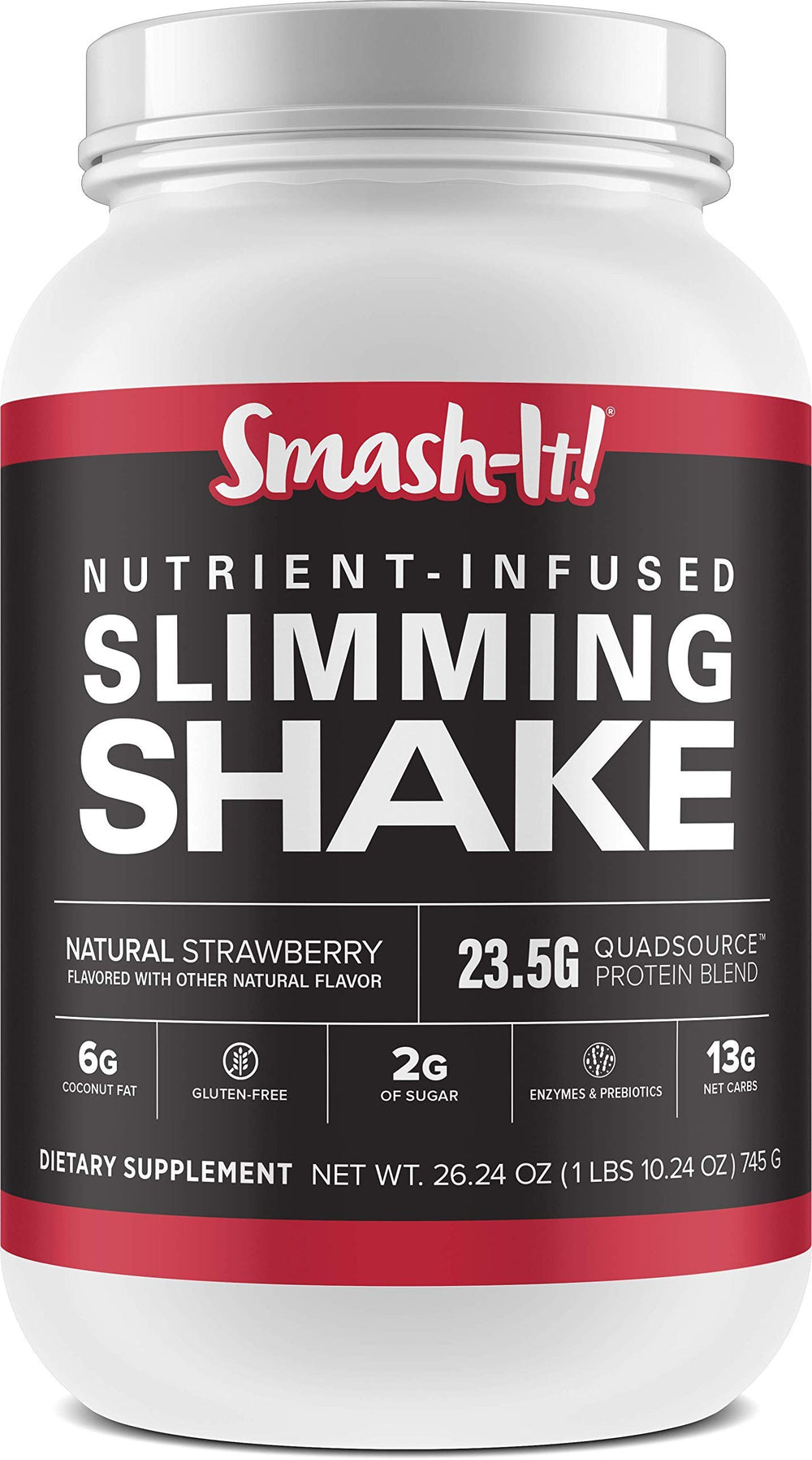 Primal Labs Smash-It bottle front for gluten-free protein support on keto diets.