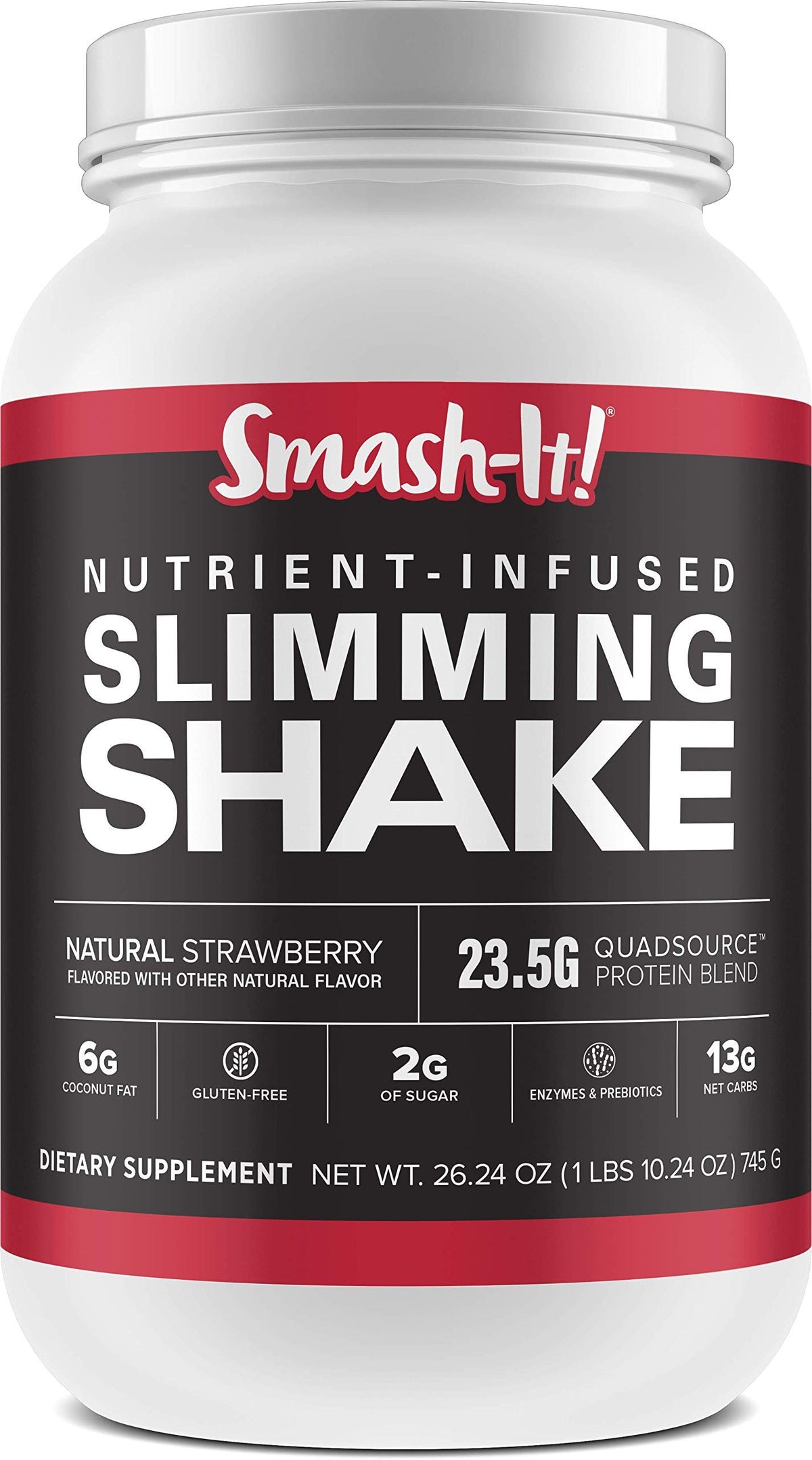 Primal Labs Smash-It bottle front for gluten-free protein support on keto diets.
