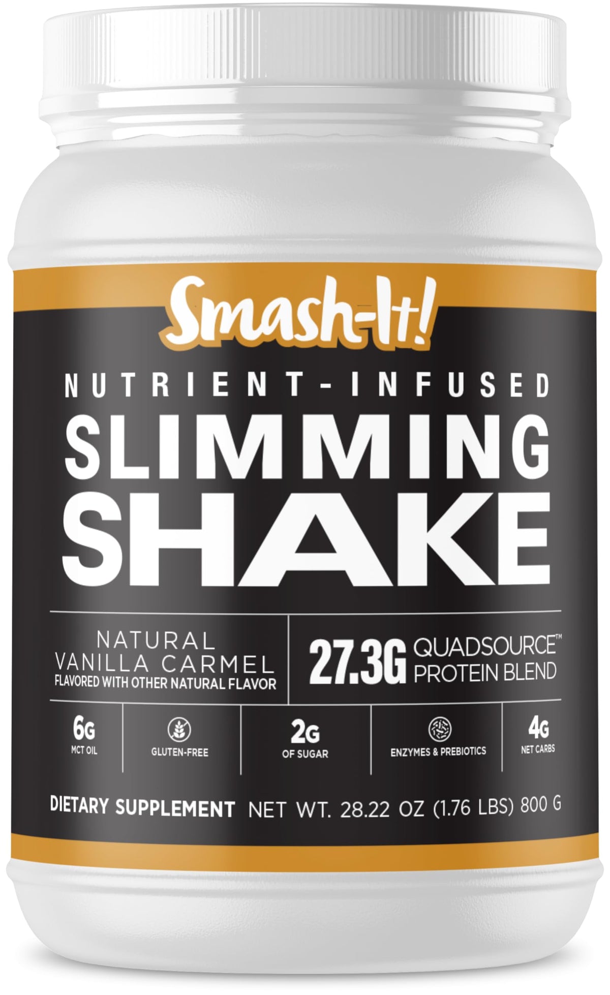 Primal Labs Smash-It vanilla protein powder tub, smooth aroma and versatile shake base.
