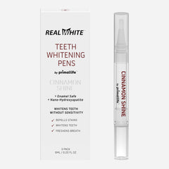 Primal Life Organics Real White Teeth Pen cap close-up for portable whitening.