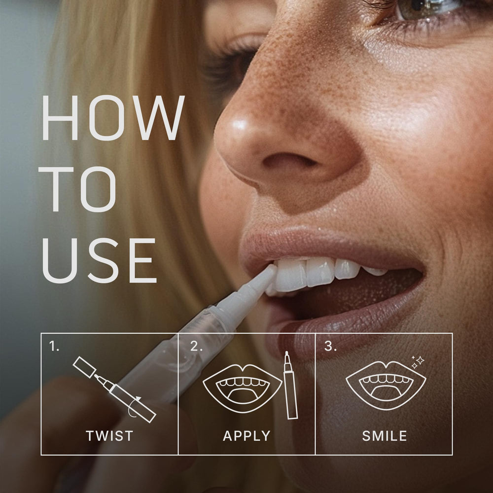 Primal Life Organics Real White Teeth Pen cinnamon oil fights bacteria and freshens breath.