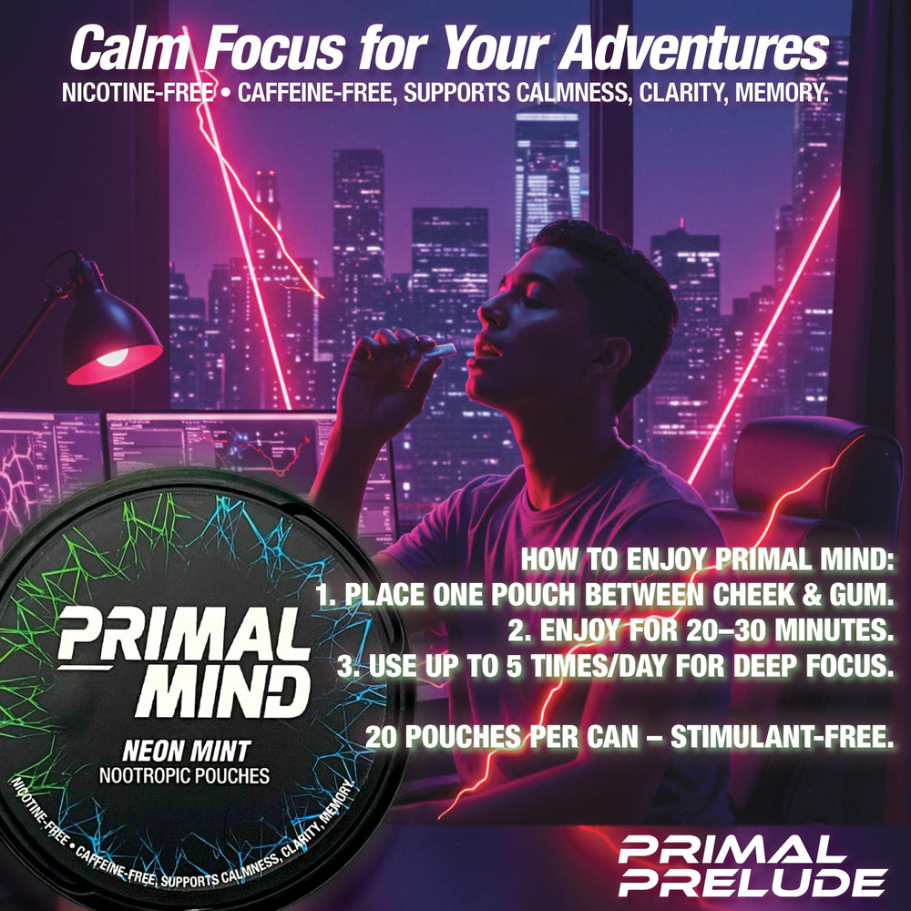 Primal Prelude Neon Mint on-the-go use for study or work.
