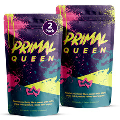Primal Queen bottle with liver capsules for daily energy support.