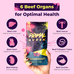 Primal Queen packaging bag showcasing resealable pouch for easy use.