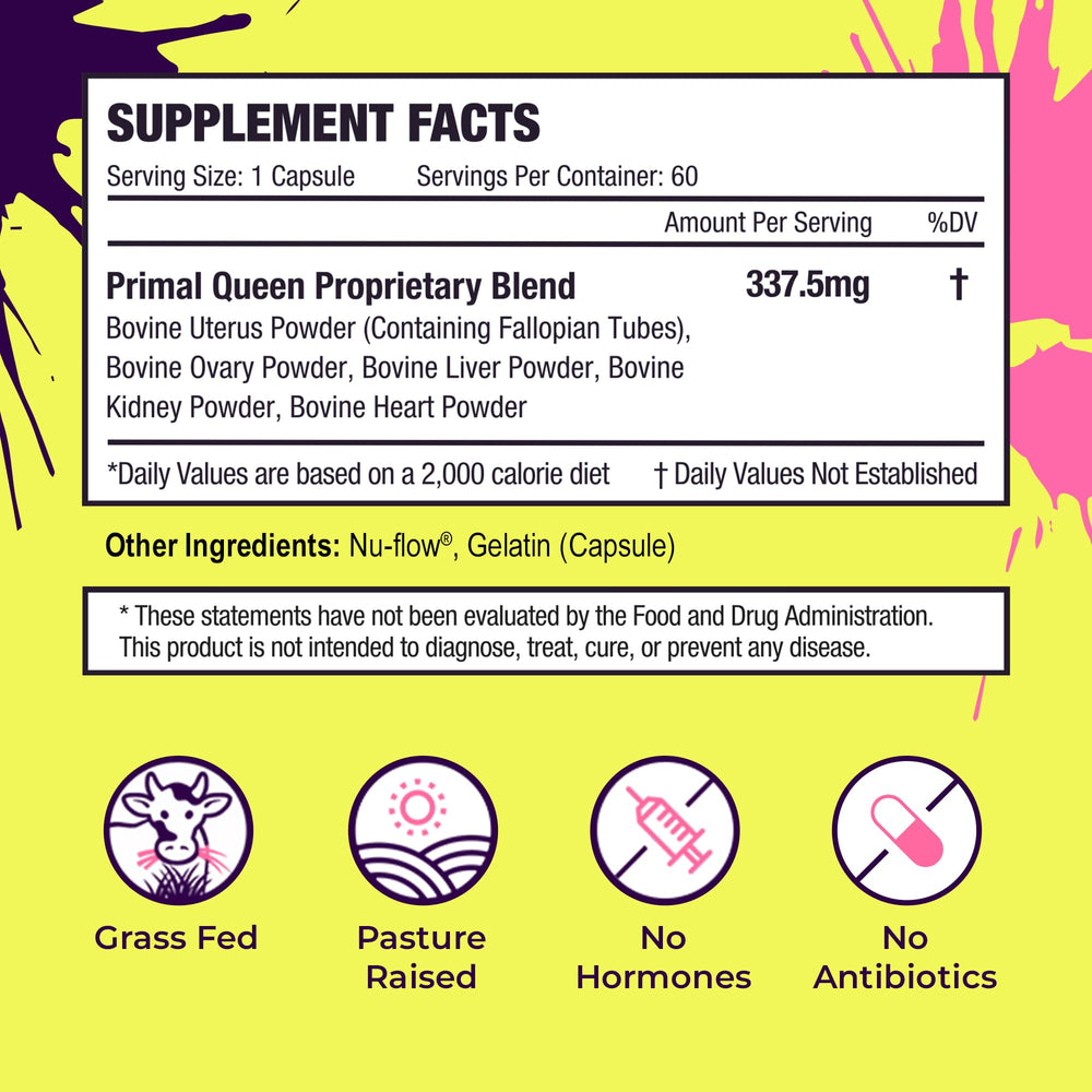 Primal Queen branding showing women-focused nutrition design