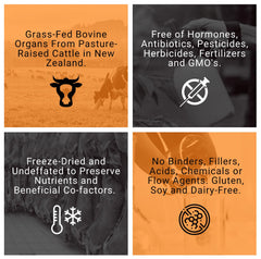 PRIMALRX Bovine Organ Powder capsules denote convenient daily nutrition.