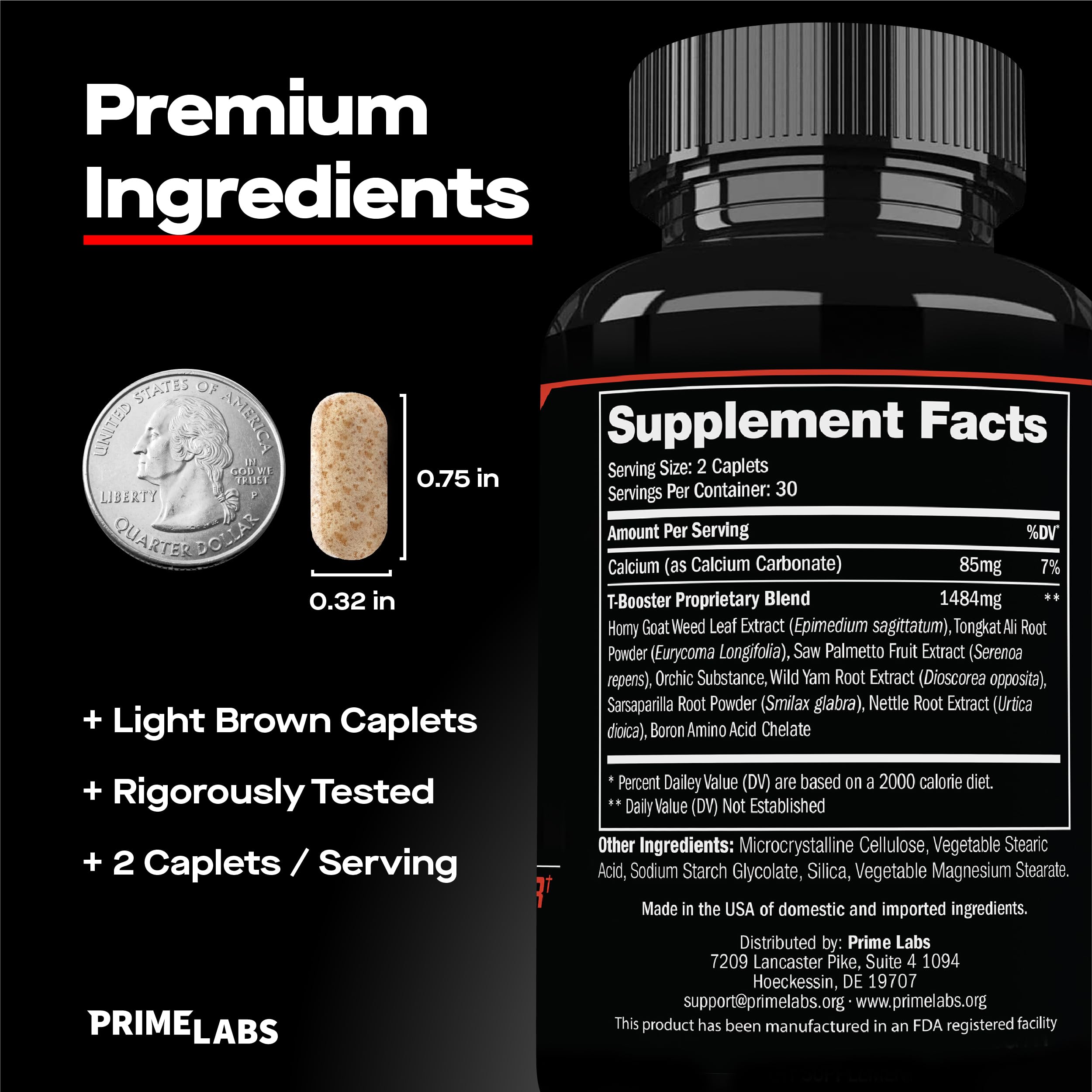 Bottom view of Prime Test bottle with secure seal.