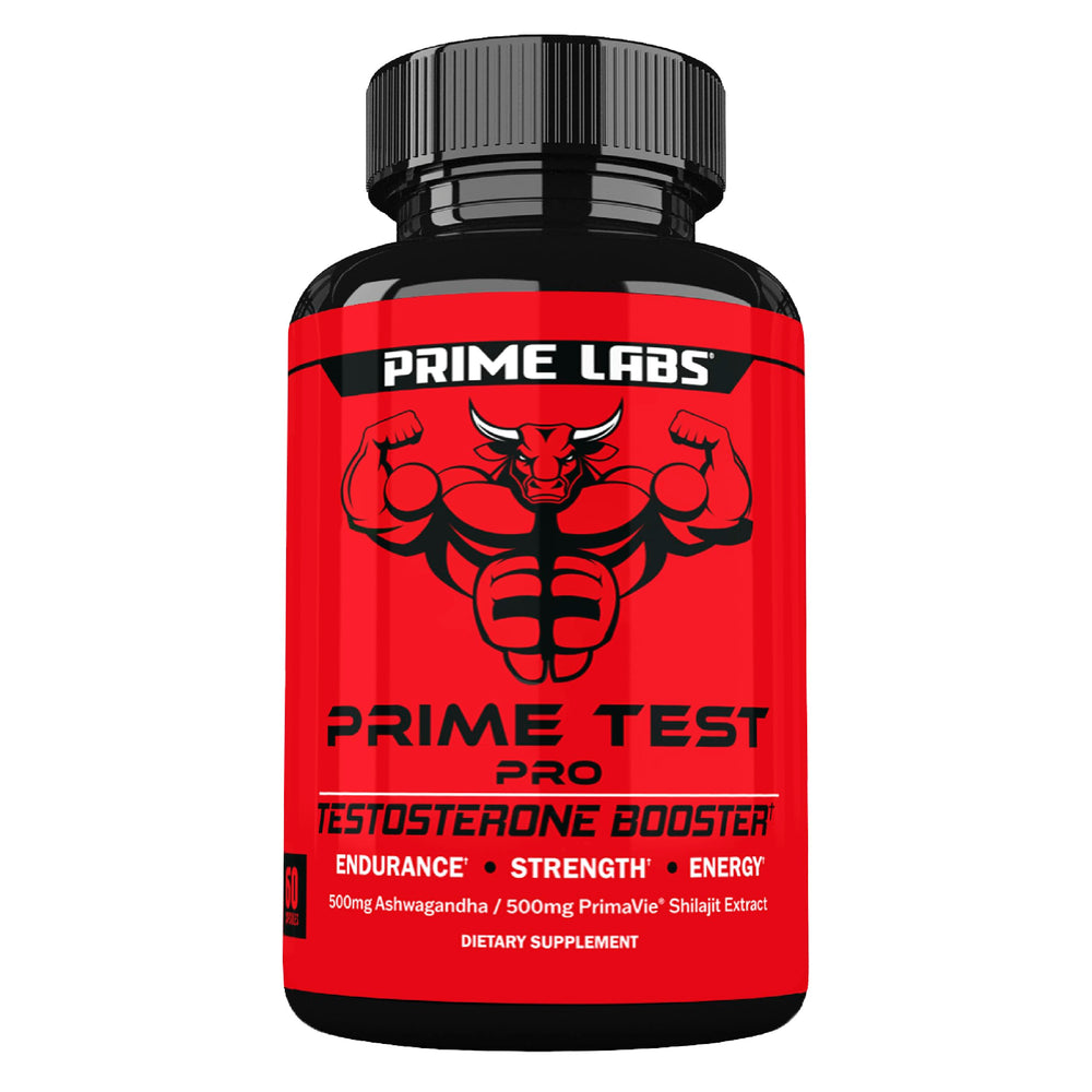 Prime Labs Prime Test Pro bottle front showing daily vitality support.