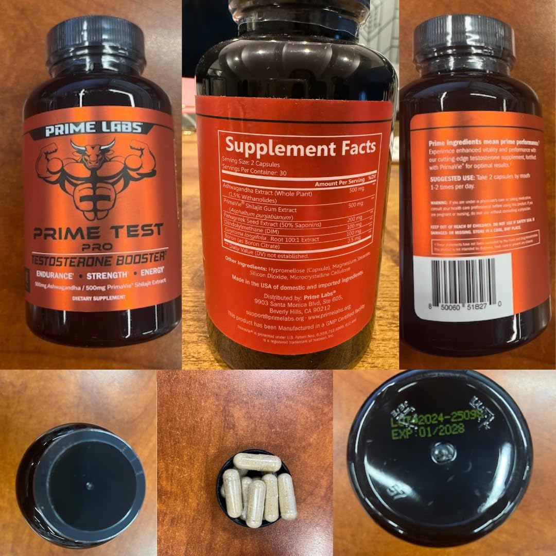 Prime Labs Prime Test Pro packaging emphasizing USA-made quality.