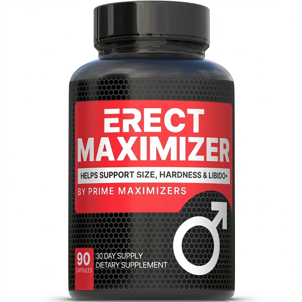 PRIME MAXIMIZERS bottle close-up showing premium packaging for easy daily use.