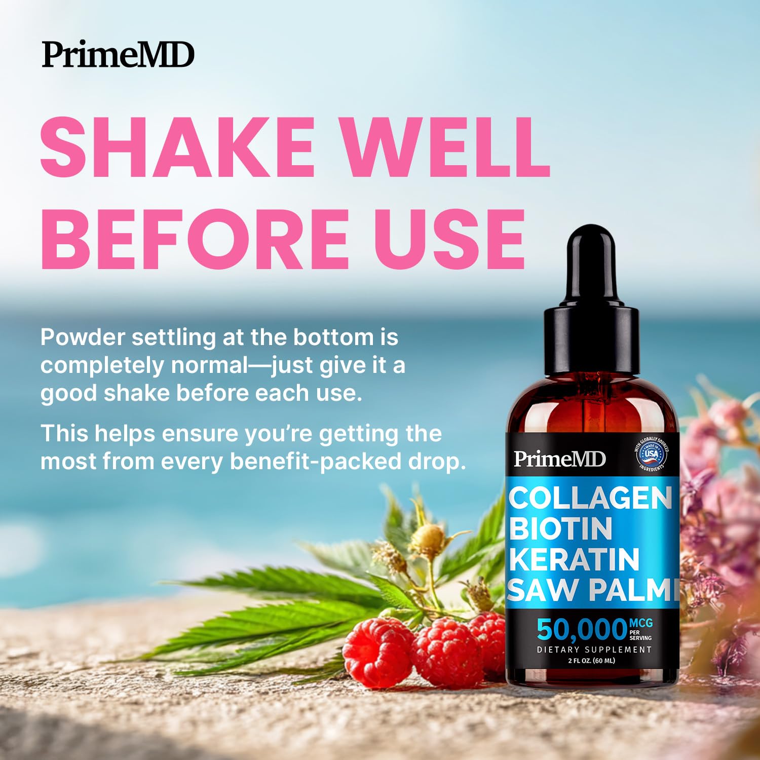 Pack of two PrimeMD bottles communicates value for routine use