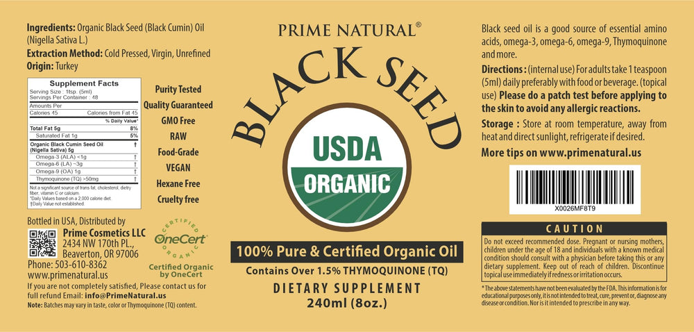 Omega 3-6-9 vegan fatty acids icon with PRIME NATURAL.